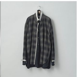 シュタイン(stein)のstein Oversized Layered Shirt DARK NAVY)(シャツ)