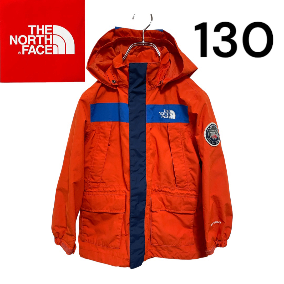 THE NORTH FACE(ザノースフェイス)の【美品】ノースフェイス⭐︎DRYVENT⭐︎マウンテンパーカー⭐︎オレンジ キッズ/ベビー/マタニティのキッズ服男の子用(90cm~)(ジャケット/上着)の商品写真