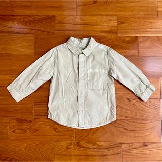 ザラキッズ(ZARA KIDS)のザラベイビー　グリーンシャツ　92(ブラウス)