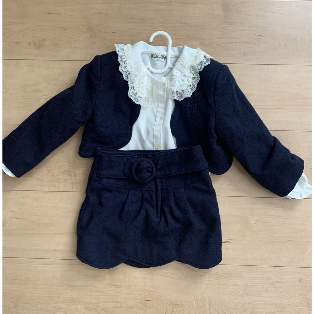 子ども服 フォーマル サイズ100 キッズ/ベビー/マタニティのキッズ服女の子用(90cm~)(ドレス/フォーマル)の商品写真