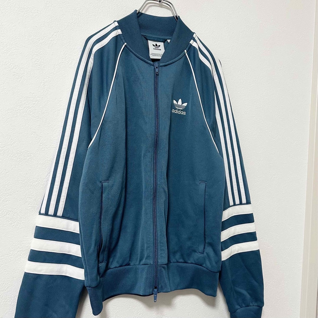 Originals（adidas）(オリジナルス)の美品★adidas/アディダス★ジャージ/トラックジャケット★ブルー/青★S メンズのトップス(ジャージ)の商品写真