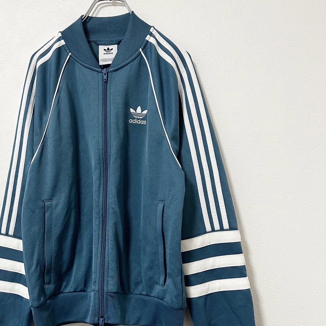 Originals（adidas）(オリジナルス)の美品★adidas/アディダス★ジャージ/トラックジャケット★ブルー/青★S メンズのトップス(ジャージ)の商品写真