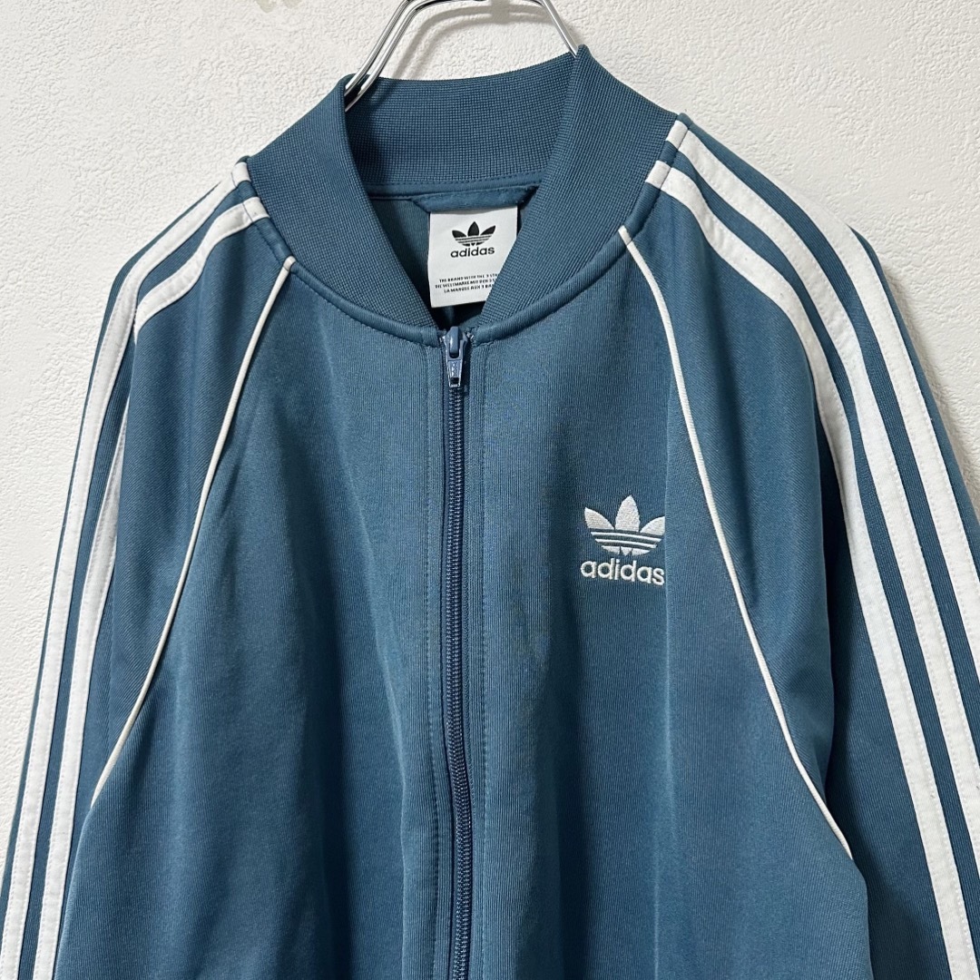 Originals（adidas）(オリジナルス)の美品★adidas/アディダス★ジャージ/トラックジャケット★ブルー/青★S メンズのトップス(ジャージ)の商品写真