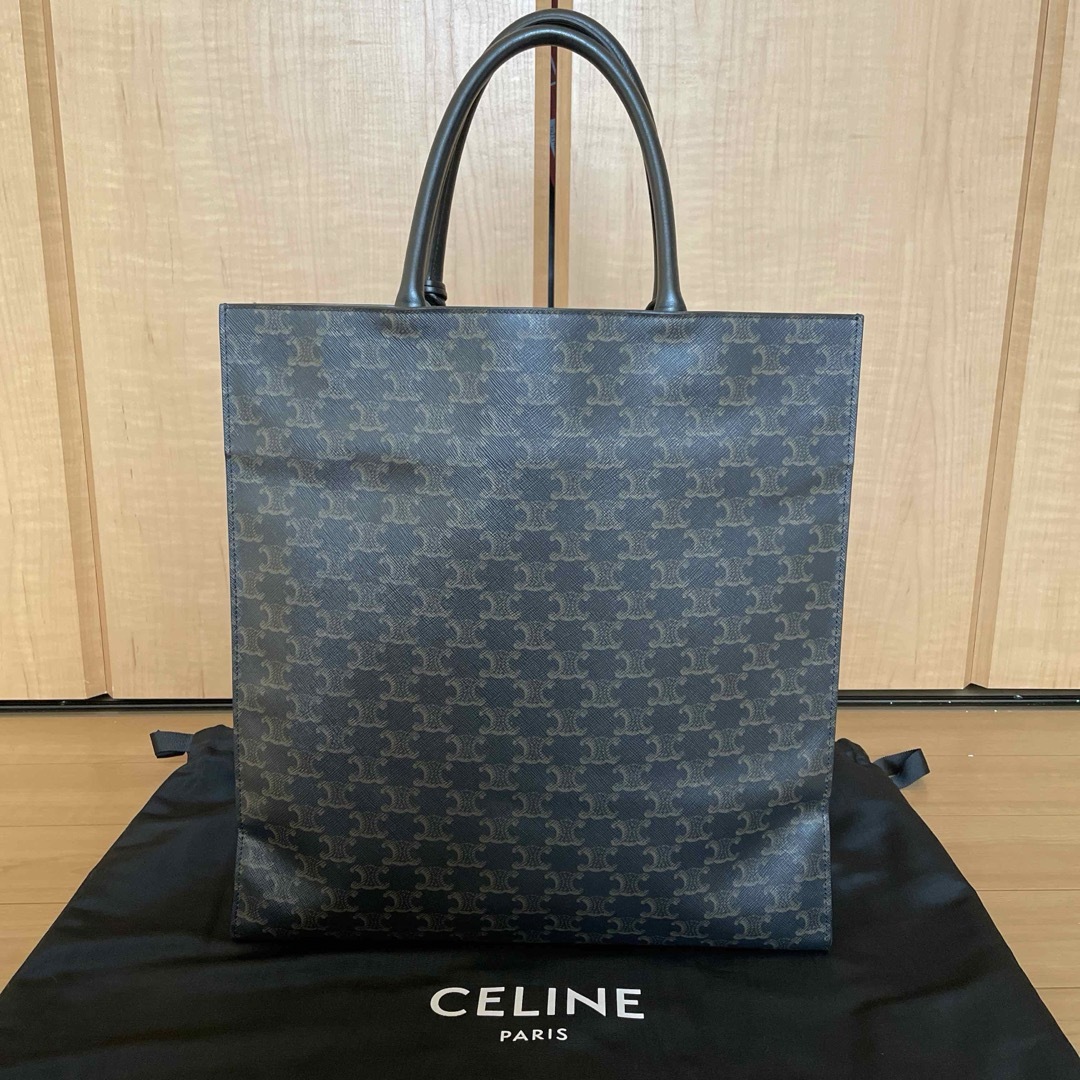 celine(セリーヌ)のセリーヌ　正規品　バーティカル カバ キャンバス×レザー トートバッグ メンズのバッグ(トートバッグ)の商品写真