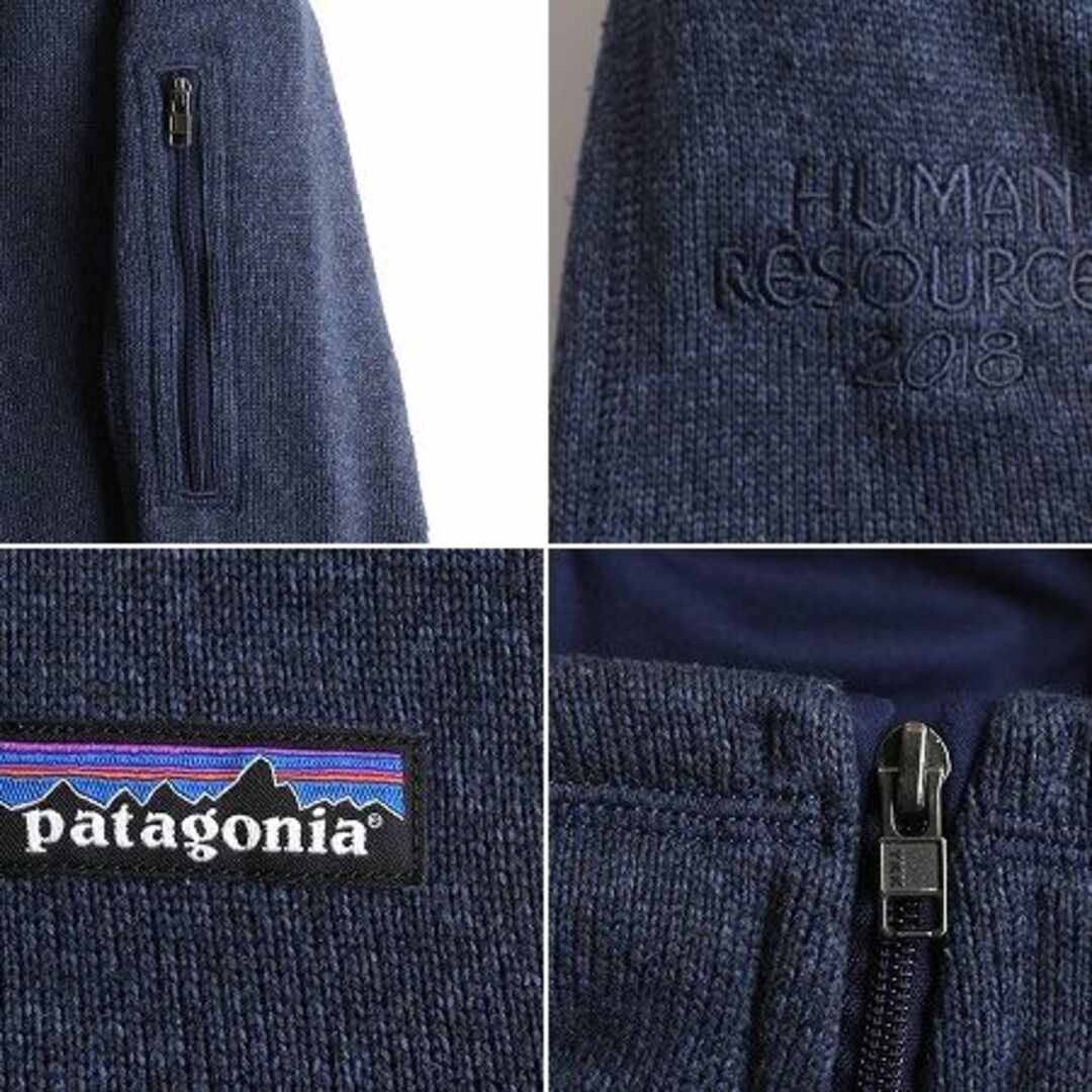 patagonia(パタゴニア)の18年製 パタゴニア ベターセーター ジャケット レディース S 古着 Patagonia アウトドア フリース フルジップ ハイネック ブルゾン 企業 紺 レディースのジャケット/アウター(ブルゾン)の商品写真