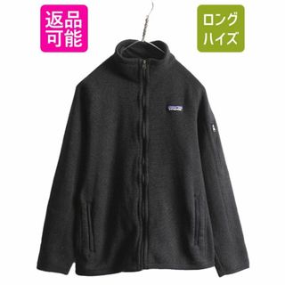 パタゴニア(patagonia)の18年製 パタゴニア ベターセーター ジャケット レディース M 程 古着 Patagonia アウトドア フリース ジャンパー フルジップ ハイネック 黒(ブルゾン)