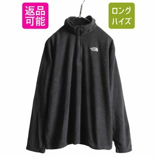 ザノースフェイス(THE NORTH FACE)のUS企画 ノースフェイス TKA 100 長袖 フリース Tシャツ メンズ L / 古着 The North Face アウトドア ロンT ハーフジップ プルオーバー 薄手(Tシャツ/カットソー(七分/長袖))