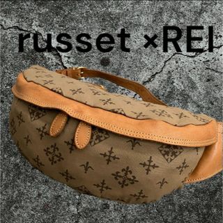 russet ×零 ラシット×レイ モノグラム　 ナイロン×本革　ボディバッグ