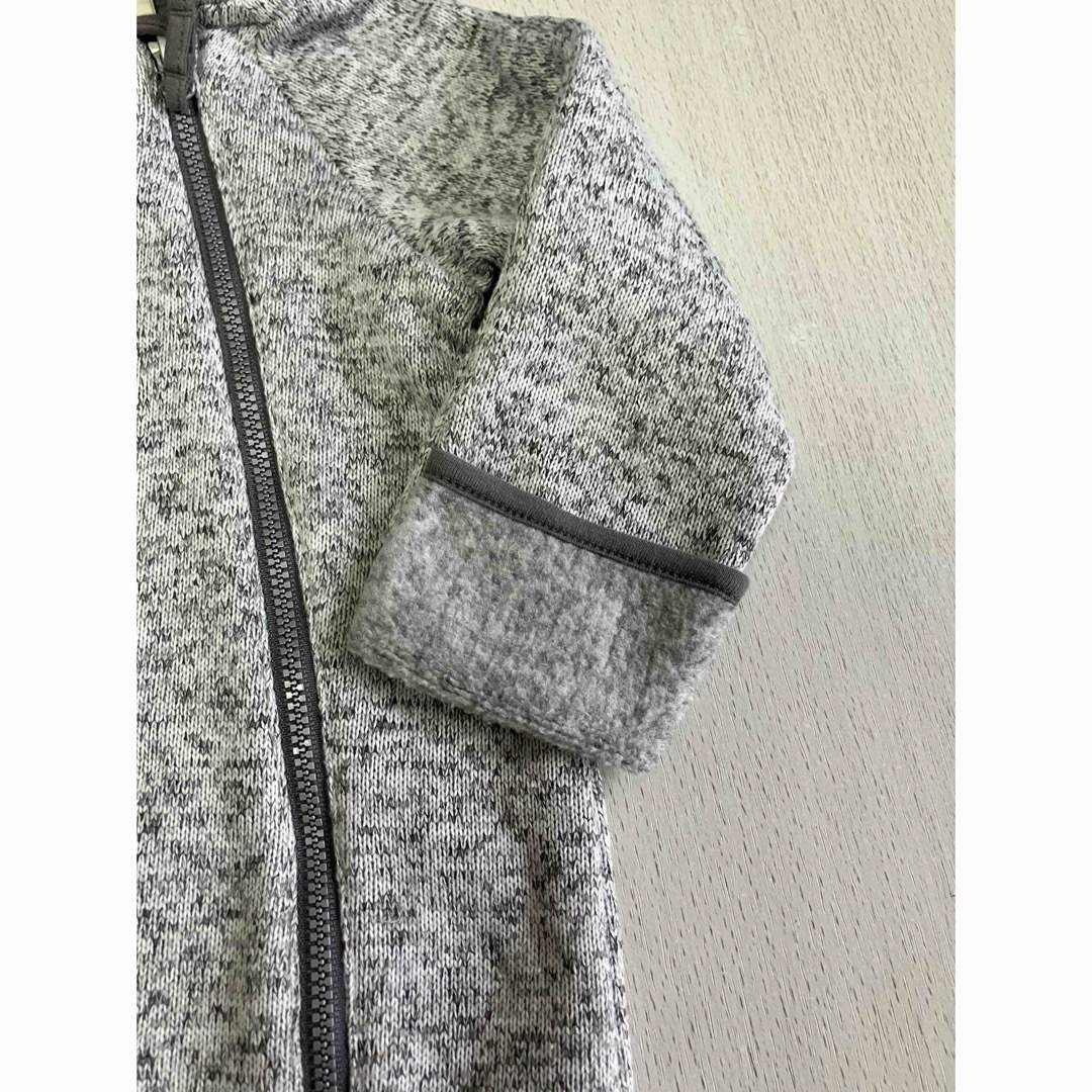 H&H(エイチアンドエイチ)のH&M ダブルジッパー　裏起毛カバーオール キッズ/ベビー/マタニティのベビー服(~85cm)(カバーオール)の商品写真