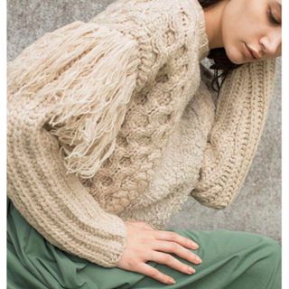 トゥデイフル(TODAYFUL)のCombination Wool Cable Knit Top(ニット/セーター)