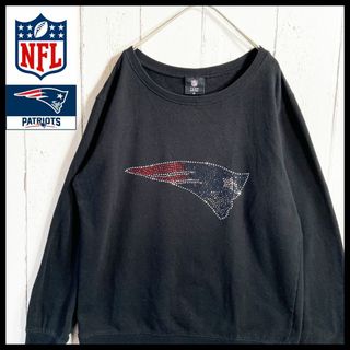 ヴィンテージ(VINTAGE)のNFL パトリオッツ PATRIOTS スウェット ラインストーン M 黒(スウェット)