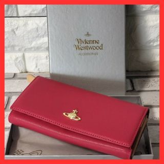 ヴィヴィアンウエストウッド(Vivienne Westwood)の【新品未使用】ヴィヴィアンウエストウッド長財布  型番64VV406  ピーチ(財布)