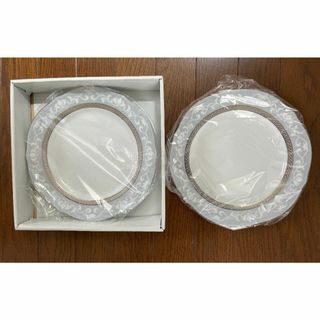 ノリタケ(Noritake)のノリタケ　ハンプシャー　プラチナ　ペアアクセントプレート(食器)