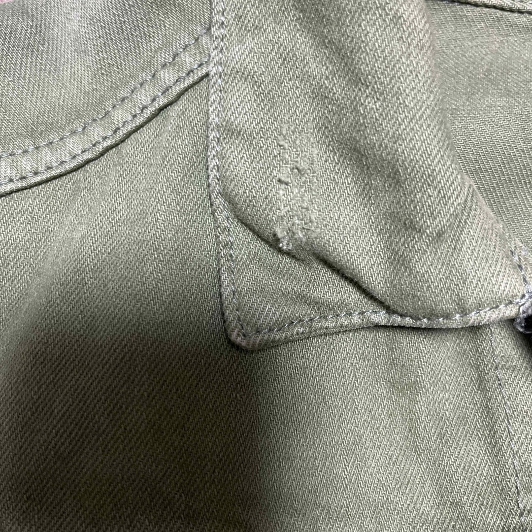 H&M(エイチアンドエム)のカーキGジャン レディースのジャケット/アウター(Gジャン/デニムジャケット)の商品写真