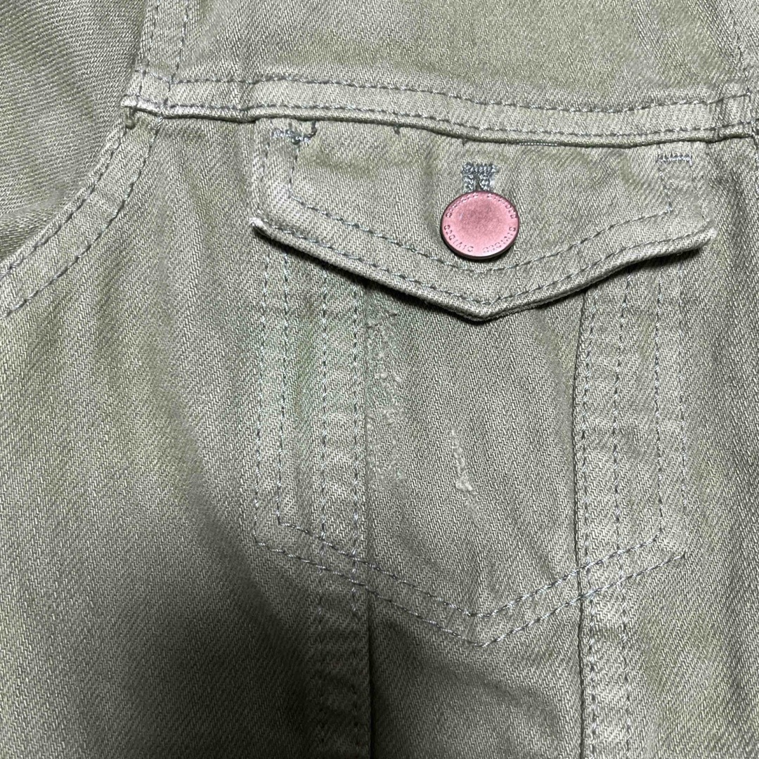 H&M(エイチアンドエム)のカーキGジャン レディースのジャケット/アウター(Gジャン/デニムジャケット)の商品写真