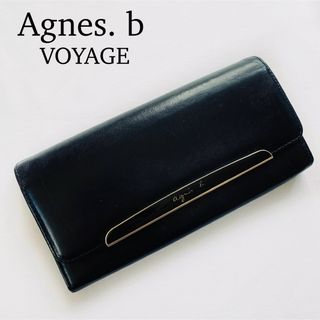 agnes b.  voyage アニエスベー 折り財布 がま口 ブラック　白