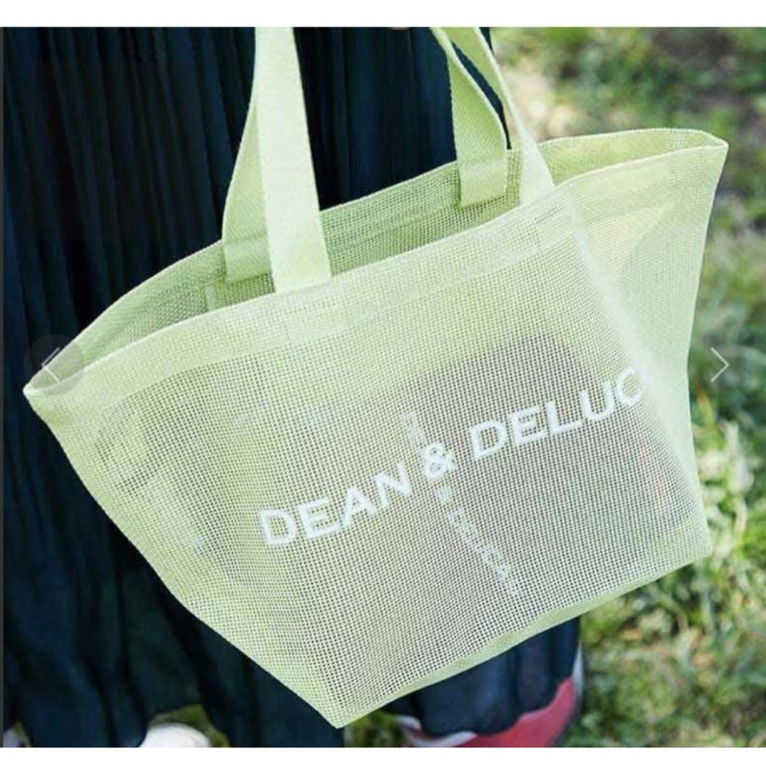 DEAN & DELUCA(ディーンアンドデルーカ)の新品直営店購入品 DEAN&DELUCAメッシュトートバッグライムグリーンS レディースのバッグ(トートバッグ)の商品写真