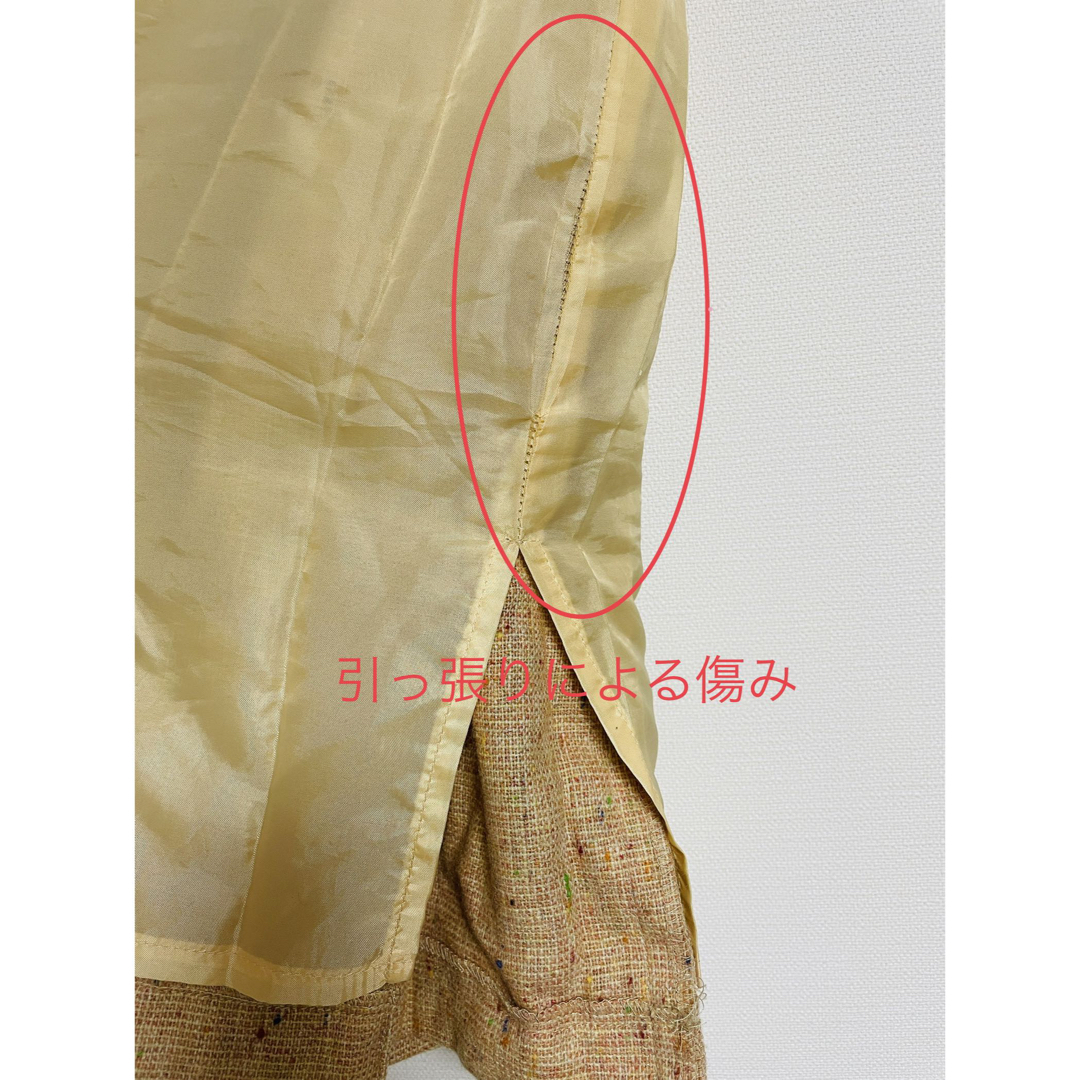 プリーツスカート レディース ツイード ウール レディースのスカート(ひざ丈スカート)の商品写真