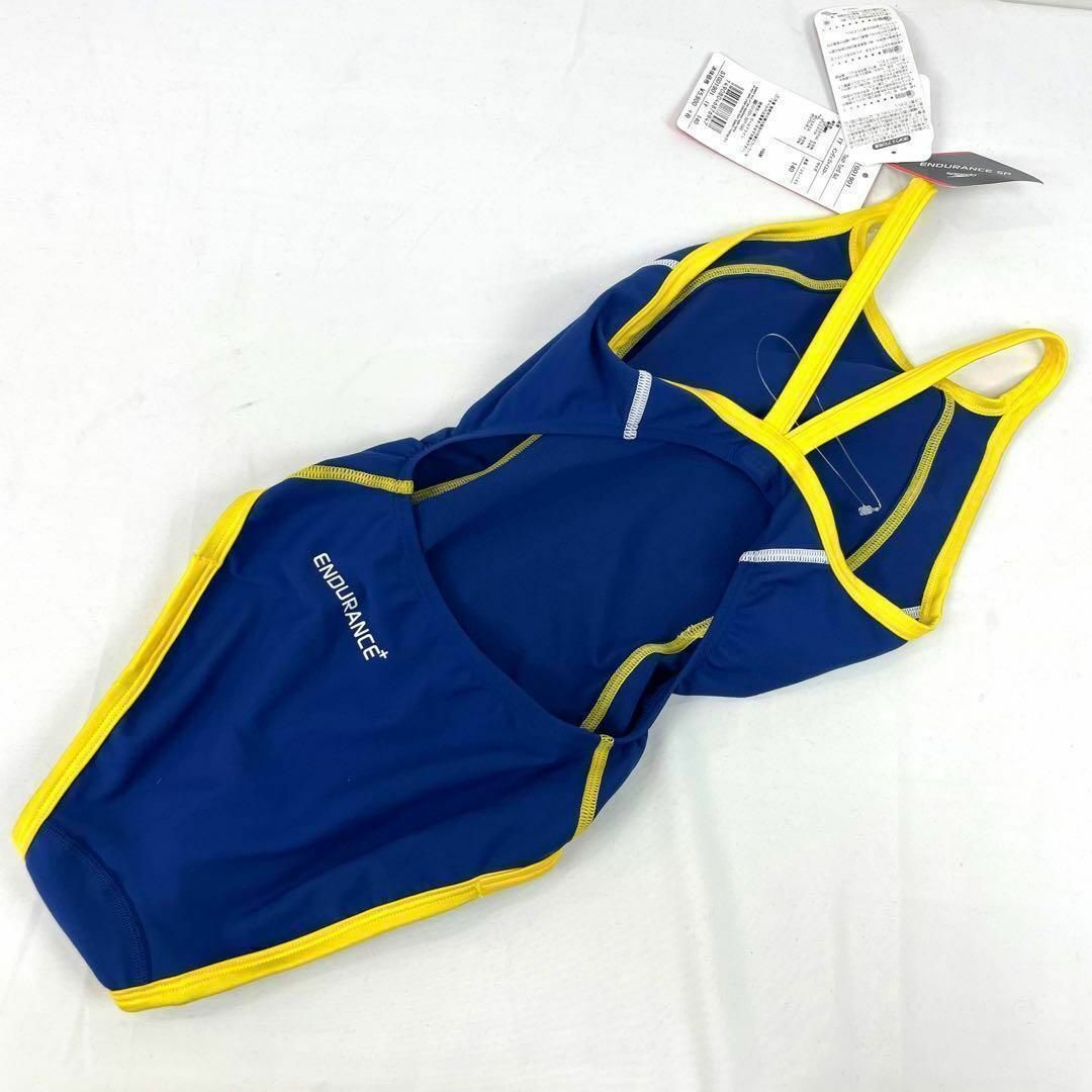 定価6000円！　新品　130 speed 水着　キッズ　競泳　青　z19 キッズ/ベビー/マタニティのキッズ服女の子用(90cm~)(水着)の商品写真