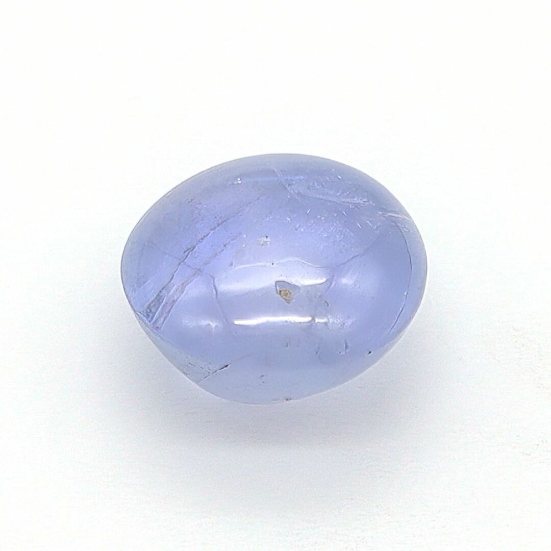 天然石 スターサファイア　ルース 5.345ct カボションカット 鑑別書付 ハンドメイドの素材/材料(各種パーツ)の商品写真