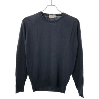 ジョンスメドレー(JOHN SMEDLEY)のJOHN SMEDLEY ジョンスメドレー ハイゲージクルーネックウールニットセーター ネイビー XS(ニット/セーター)