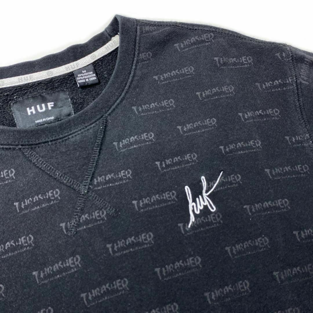 HUF(ハフ)のハフ HUF THRASHSHER コラボスウェット トレーナー M ブラック メンズのトップス(スウェット)の商品写真