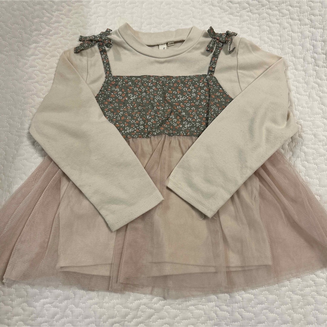 LAGOM(ラーゴム)のsm2 lagom 110 花柄キャミトップス キッズ/ベビー/マタニティのキッズ服女の子用(90cm~)(Tシャツ/カットソー)の商品写真