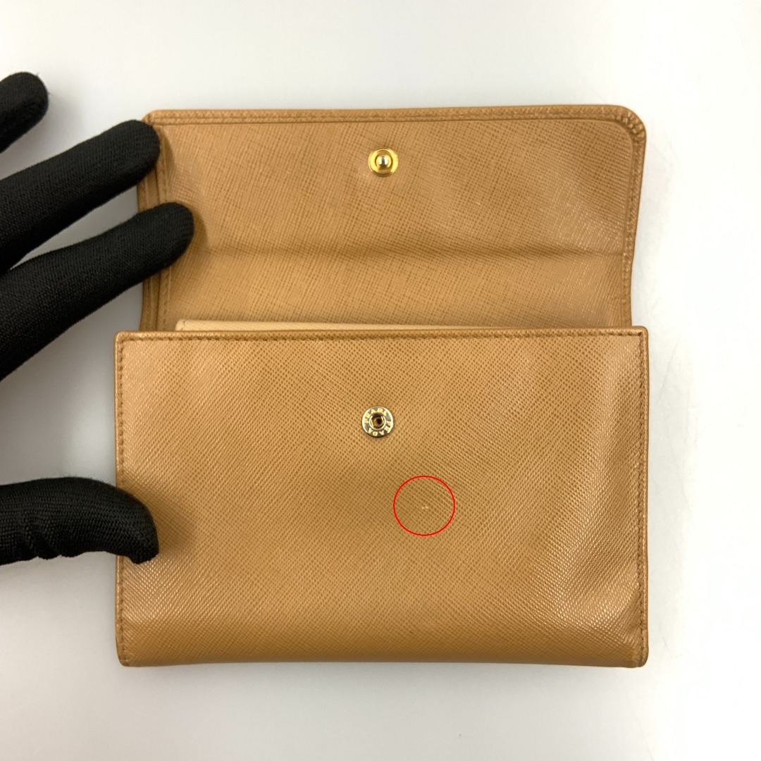 PRADA(プラダ)の〇〇PRADA プラダ サフィアーノ レザー 3つ折り財布 ブラウン レディースのファッション小物(財布)の商品写真