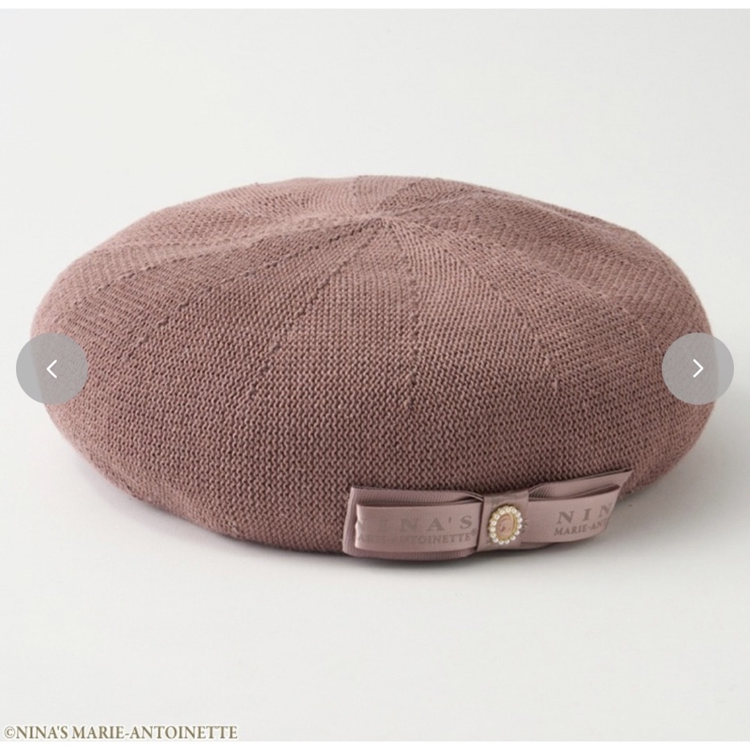 しまむら(シマムラ)のNINAS 青木美沙子 ベレー帽 ピンク レディースの帽子(ハンチング/ベレー帽)の商品写真