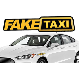 【3枚セット】faketaxi タクシー　ステッカー フェイクタクシーステッカー(その他)