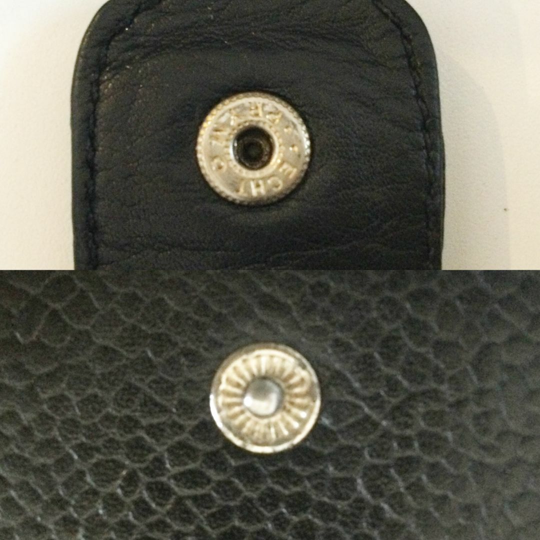 CHANEL(シャネル)の美品CHANEL シャネル ココマーク キャビアスキン 二つ折り 財布 ブラック レディースのファッション小物(財布)の商品写真