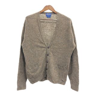 PENDLETON - PENDLETON ペンドルトン シェットランドウール カーディガン トップス アメカジ カジュアル ブラウン (メンズ M) 中古 古着 P6821