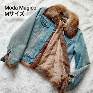 Moda Magico  デニムジャケット M ライナー付 ファー(Gジャン/デニムジャケット)