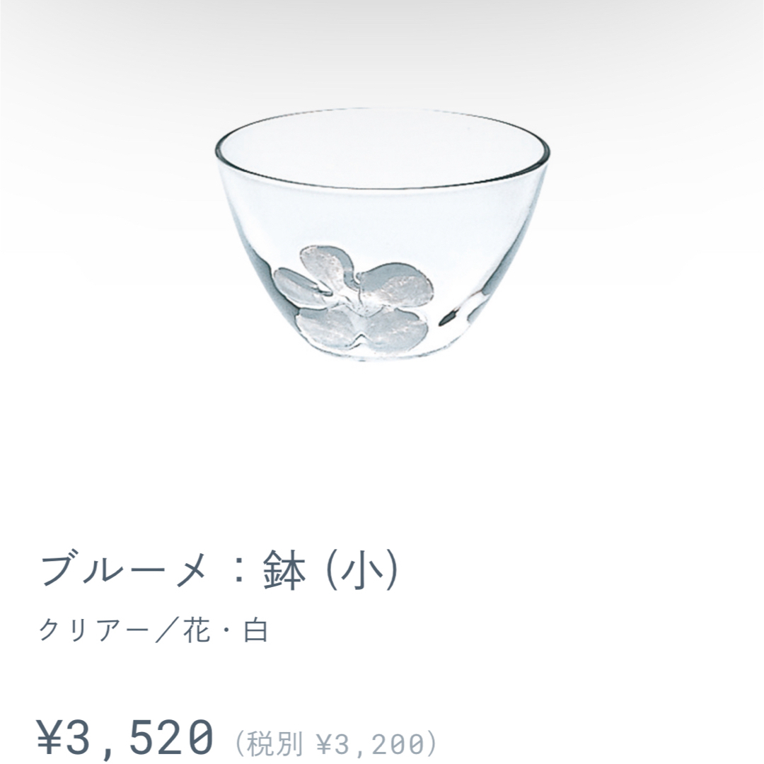 Sghr(スガハラ)のスガハラ　ブルーメ　ボウル インテリア/住まい/日用品のキッチン/食器(食器)の商品写真