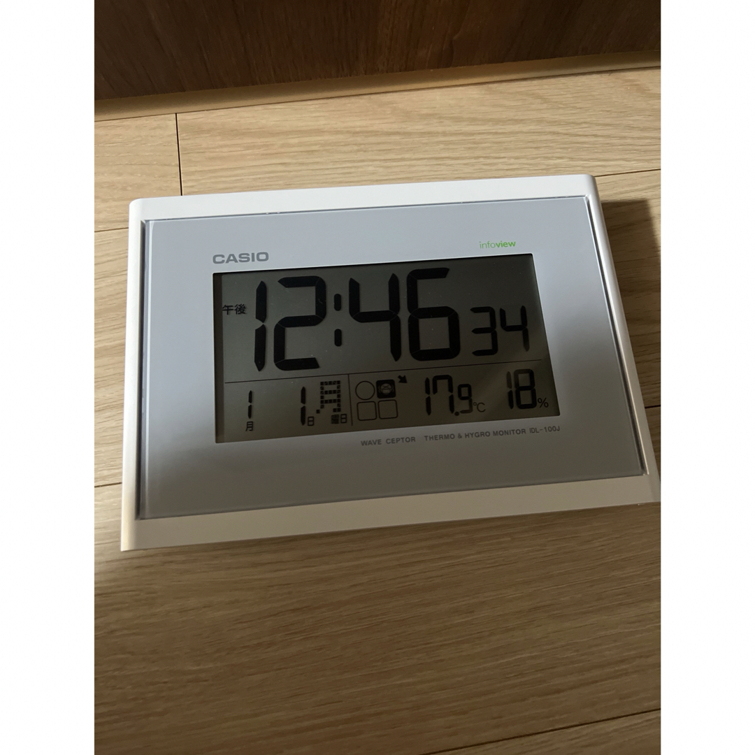CASIO(カシオ)のカシオ 掛時計 IDL-100J-7JF インテリア/住まい/日用品のインテリア小物(掛時計/柱時計)の商品写真