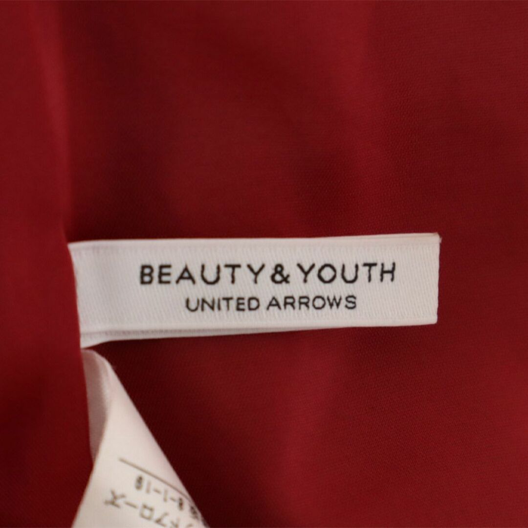 BEAUTY&YOUTH UNITED ARROWS(ビューティアンドユースユナイテッドアローズ)のビューティアンドユースユナイテッドアローズ 日本製 タック ロングスカート レッド BEAUTY&YOUTH UNITED ARROWS レディース 【中古】  【240207】 レディースのスカート(ロングスカート)の商品写真