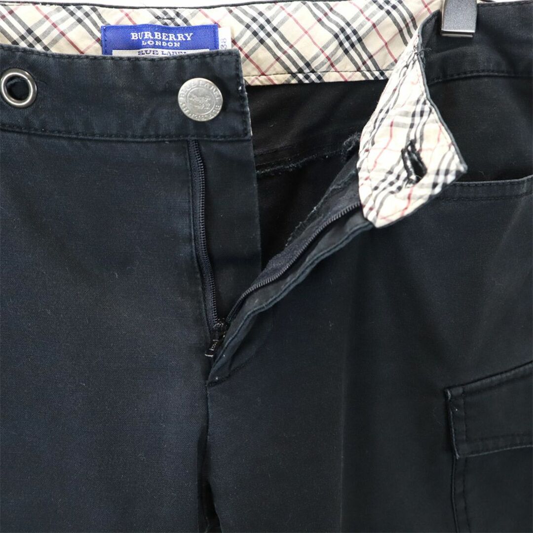 BURBERRY BLUE LABEL(バーバリーブルーレーベル)のバーバリーブルーレーベル 三陽商会  カーゴパンツ 38 黒 BURBERRY BLUE LABEL レディース 【中古】  【240207】 レディースのパンツ(ワークパンツ/カーゴパンツ)の商品写真