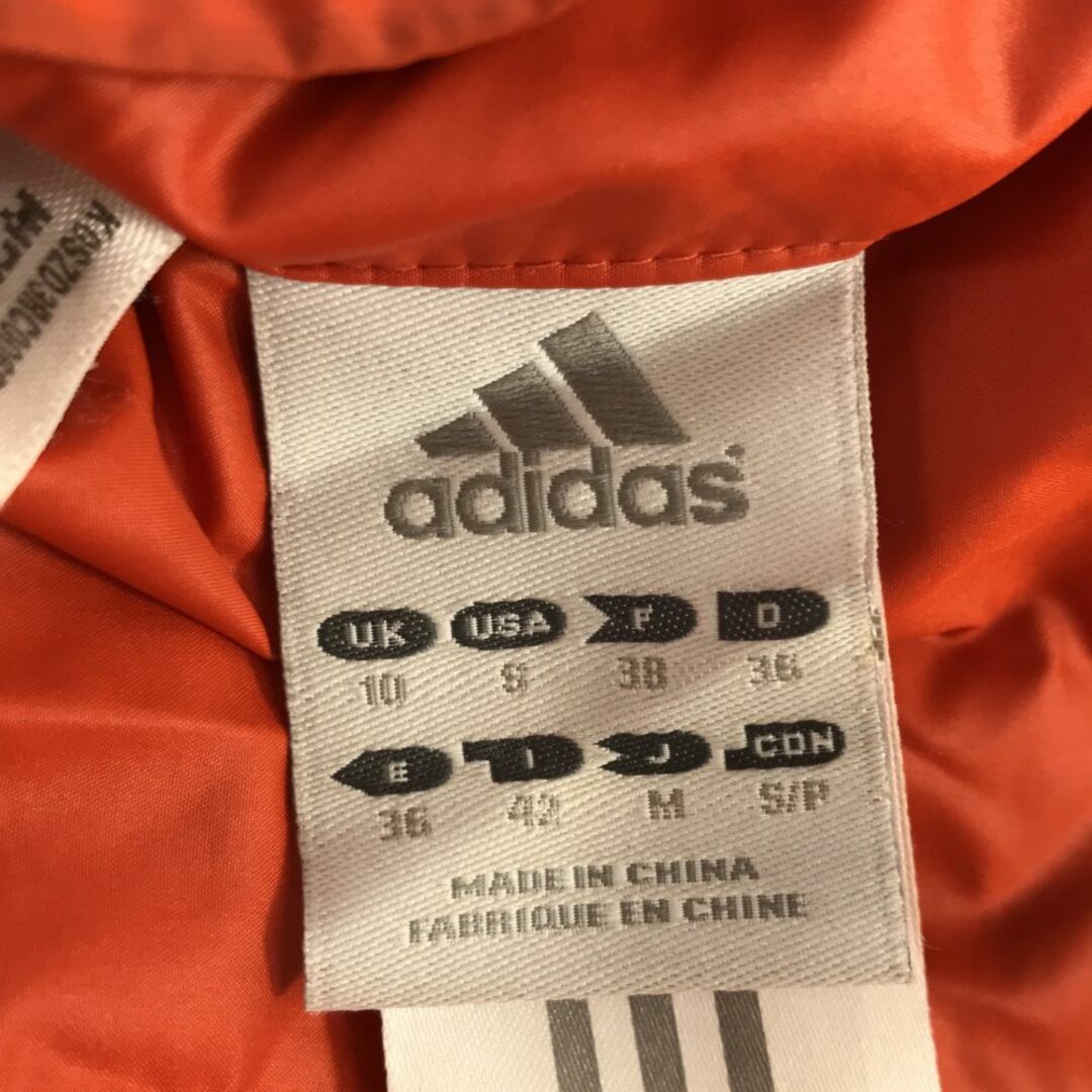 adidas(アディダス)のアディダス リバーシブル 中綿ジャケット M グレー×オレンジ adidas レディース 古着 【240207】 レディースのジャケット/アウター(ダウンジャケット)の商品写真