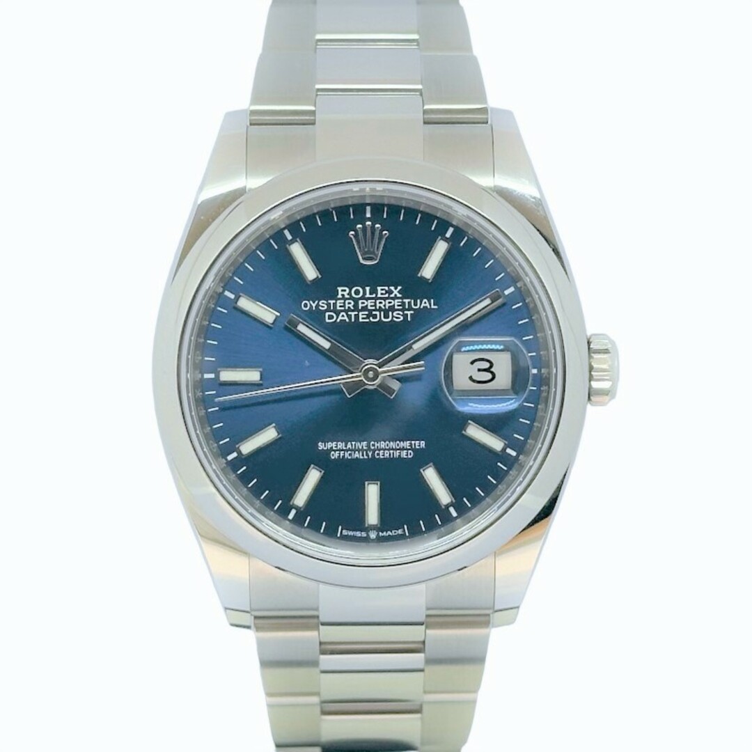 ROLEX(ロレックス)の　ロレックス ROLEX デイトジャスト36 ランダム番  126200 ブライトブルー ステンレススチール 自動巻き メンズ 腕時計 メンズの時計(その他)の商品写真