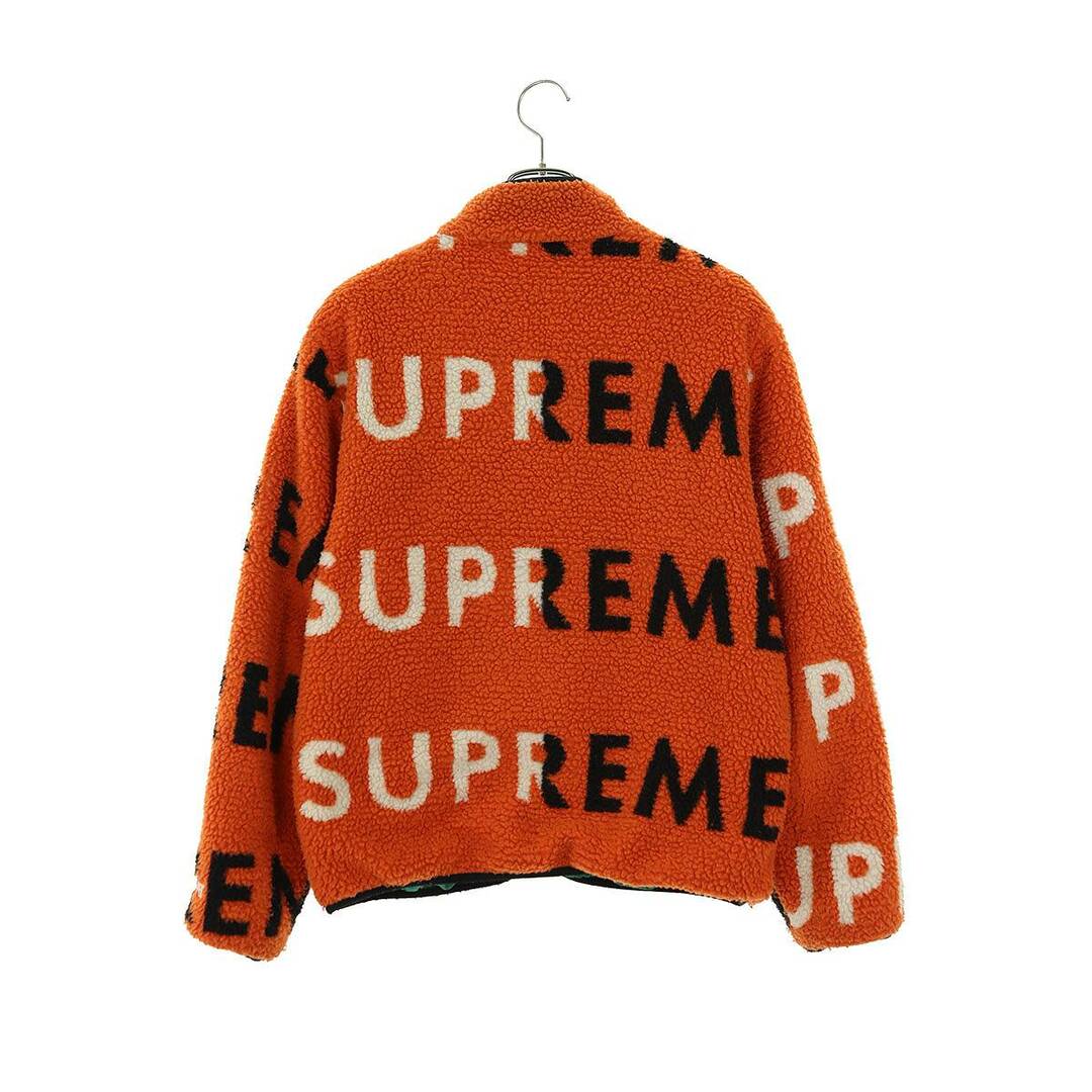 Supreme(シュプリーム)のシュプリーム  18AW  Reversible Logo Fleece Jacket リバーシブルロゴフリースブルゾン メンズ M メンズのジャケット/アウター(ブルゾン)の商品写真