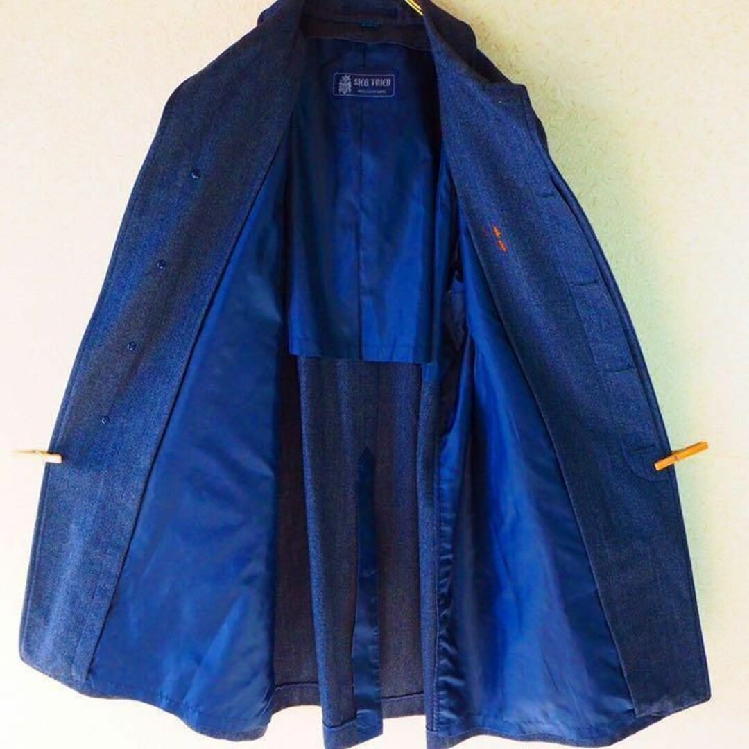 design coat ウールコート 110407 グレー ヘリボーン メンズのジャケット/アウター(ステンカラーコート)の商品写真
