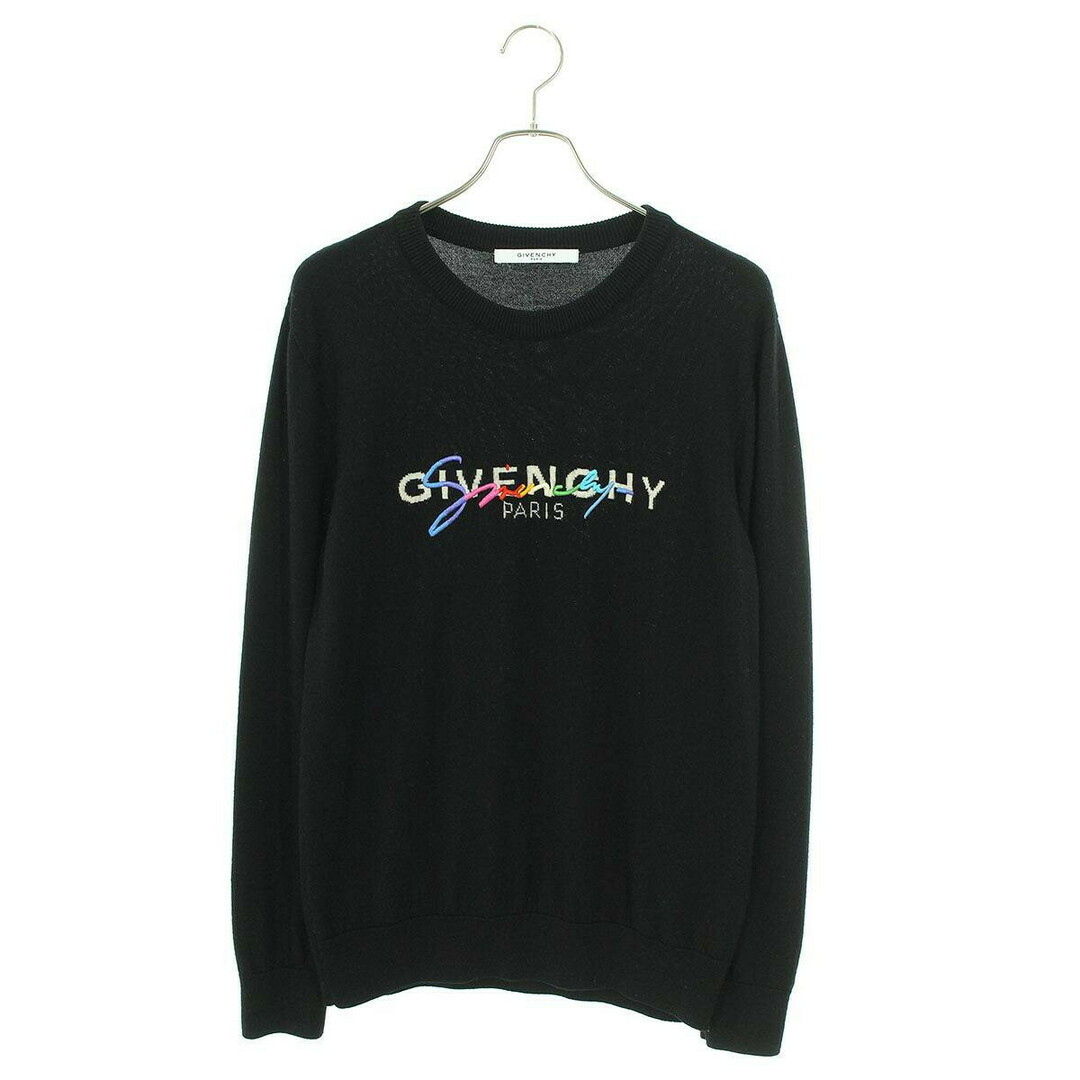 GIVENCHY(ジバンシィ)のジバンシィ  BM90B1404X マルチカラーロゴシグネチャーニット メンズ L メンズのトップス(ニット/セーター)の商品写真