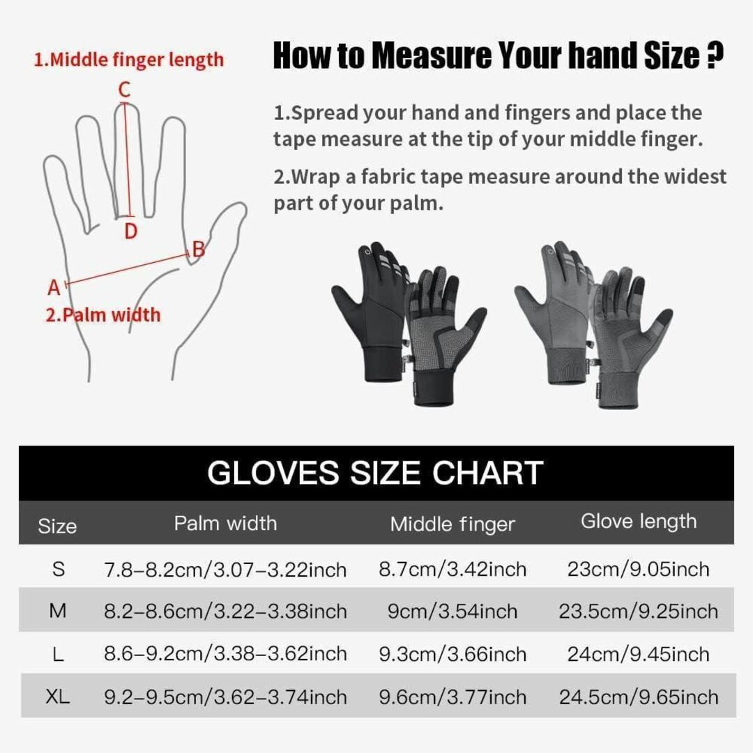 アウトドアグローブ 防寒手袋 メンズ レディース スマホ対応　XL 自動車/バイクの自動車/バイク その他(その他)の商品写真