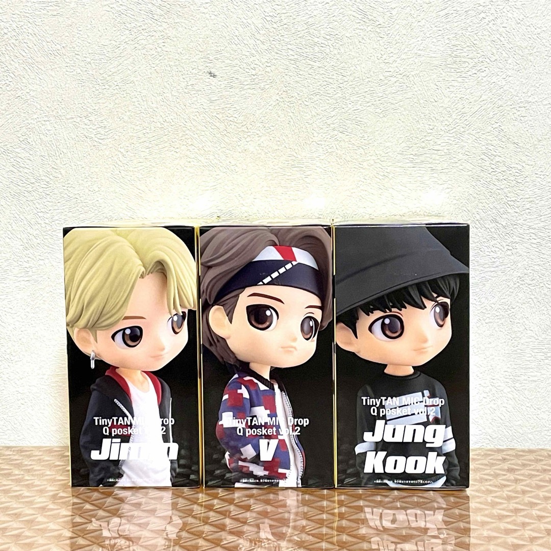 防弾少年団(BTS)(ボウダンショウネンダン)の【新品】TinyTAN✧Q posket ─ MIC Drop ─ 3種セット エンタメ/ホビーのフィギュア(その他)の商品写真