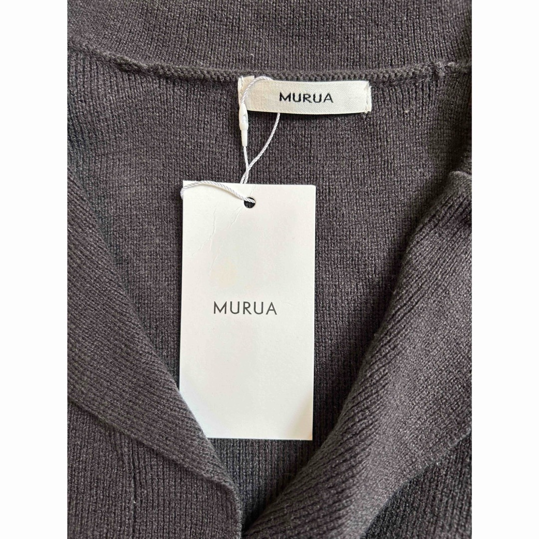 MURUA(ムルーア)のMURUA 七分袖 ニット グレー レディースのトップス(ニット/セーター)の商品写真