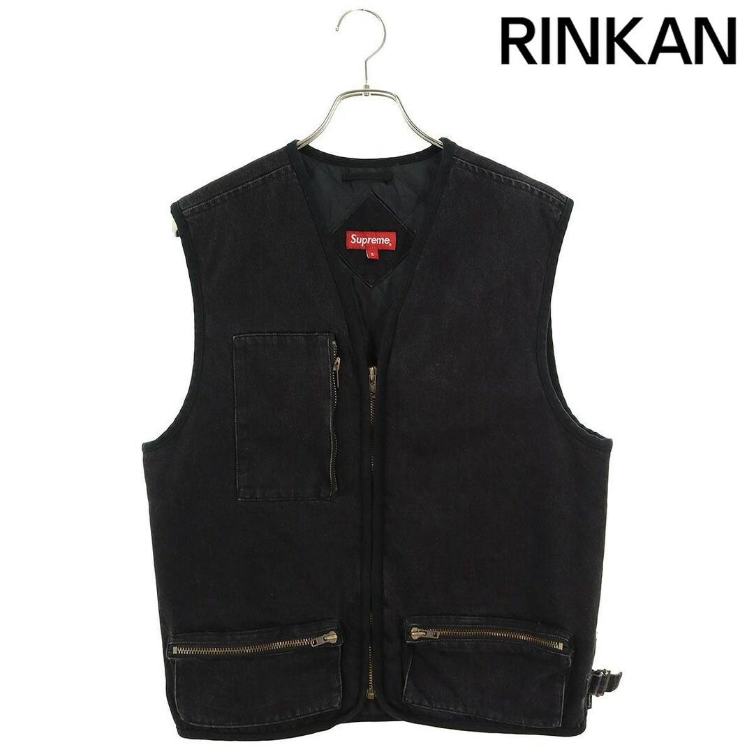 Supreme - シュプリーム 16SS Denim Vest バッグロゴジップ Supreme - シュプリーム 16SS Denim Vest バッグロゴジップ