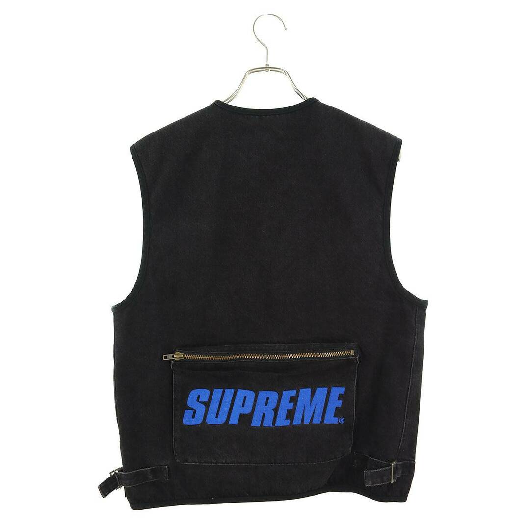 Supreme(シュプリーム)のシュプリーム  16SS  Denim Vest バッグロゴジップアップデニムベスト メンズ S メンズのトップス(ベスト)の商品写真