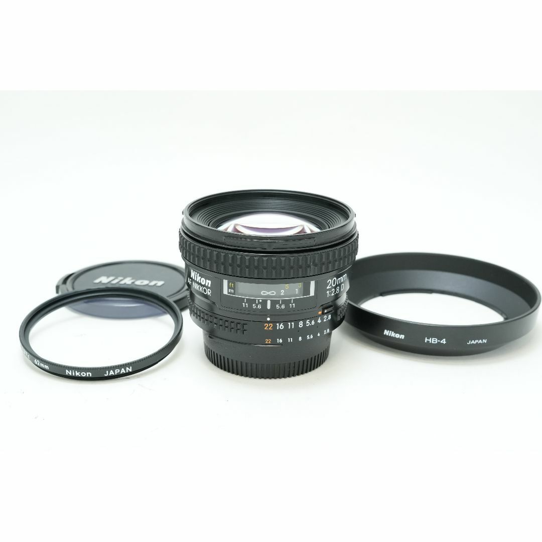 Nikon(ニコン)のニコン 広角 単焦点　Nikon AF NIKKOR 20mm F2.8 スマホ/家電/カメラのカメラ(レンズ(単焦点))の商品写真