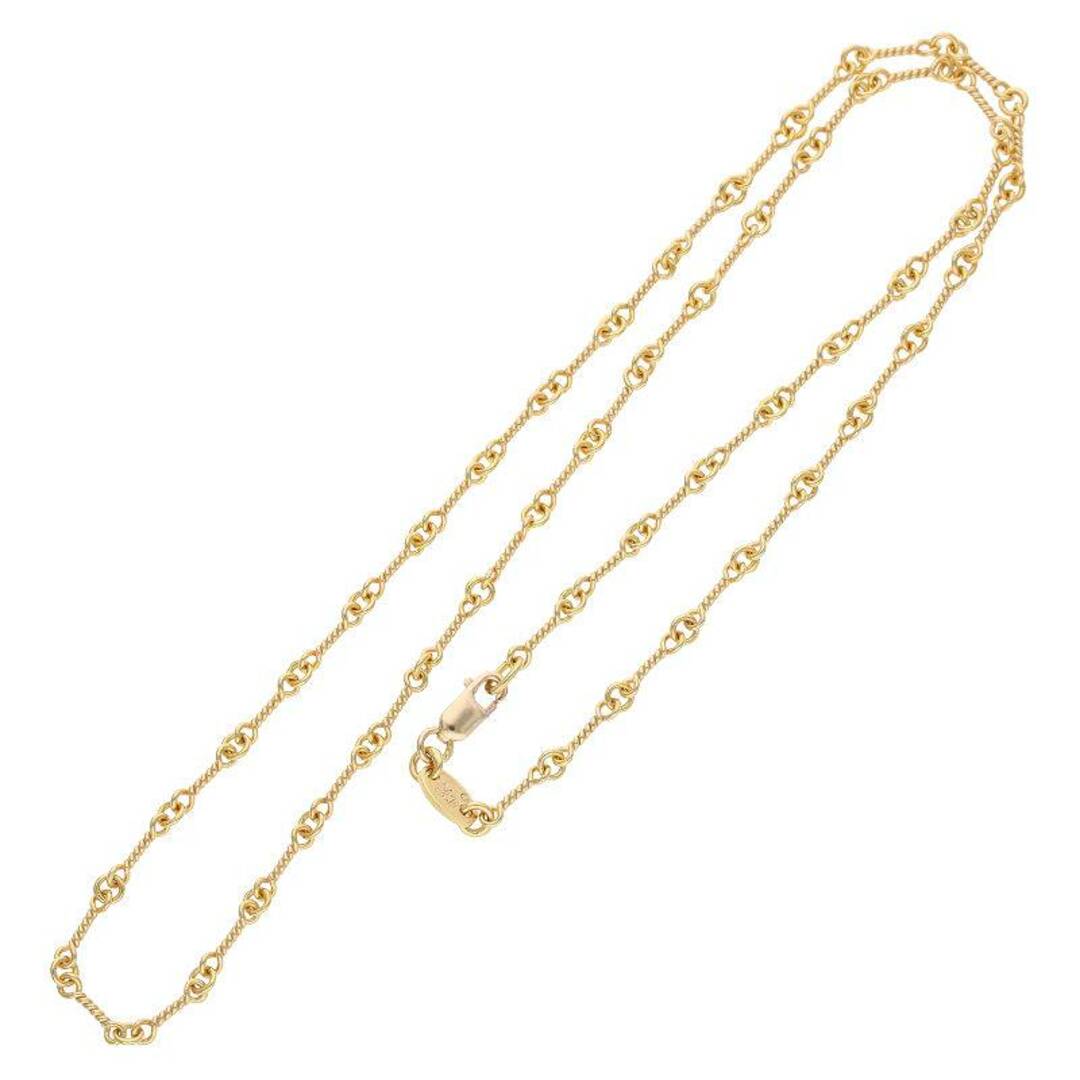 Chrome Hearts(クロムハーツ)のクロムハーツ  22K NECKCHAIN T18/ツイストチェーン18inch ゴールドネックレス メンズ 18inch メンズのアクセサリー(ネックレス)の商品写真