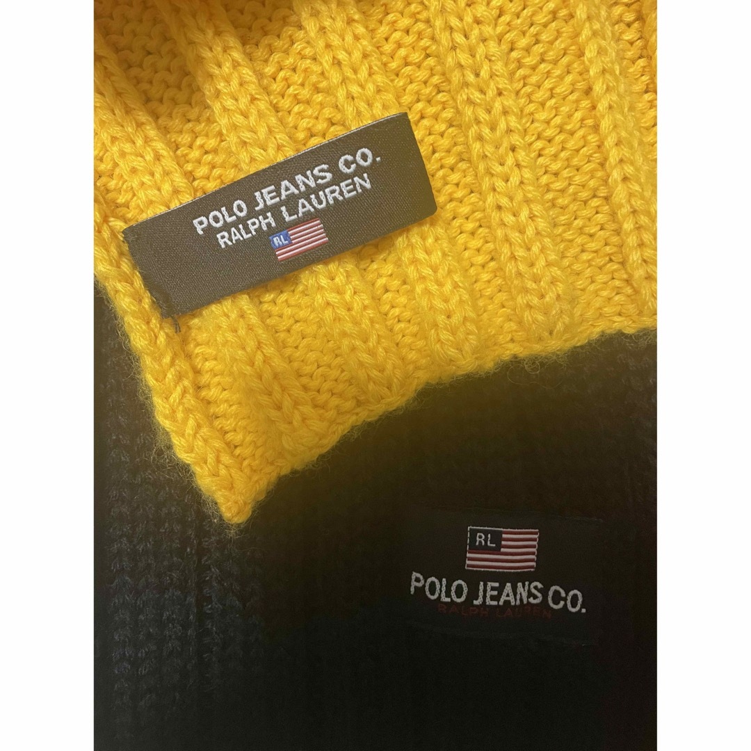 POLO RALPH LAUREN(ポロラルフローレン)の【激レア】POLO JEANS Ralph Lauren マルチカラーマフラー メンズのファッション小物(マフラー)の商品写真